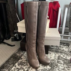 Jimmy Choo light gray size 39 knee high boot